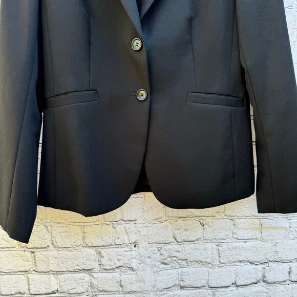J. Crew Blazer Wool Black Lined Size 6 Japan Classic Capsule Preppy Academia - Picture 6 of 8